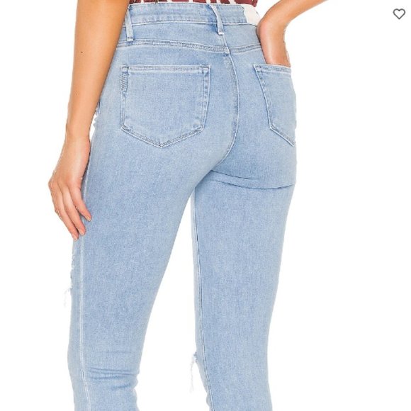 PAIGE JEANS Hoxton Slim Crop Raw Hem in‎ Sunkissed - Picture 2 of 9